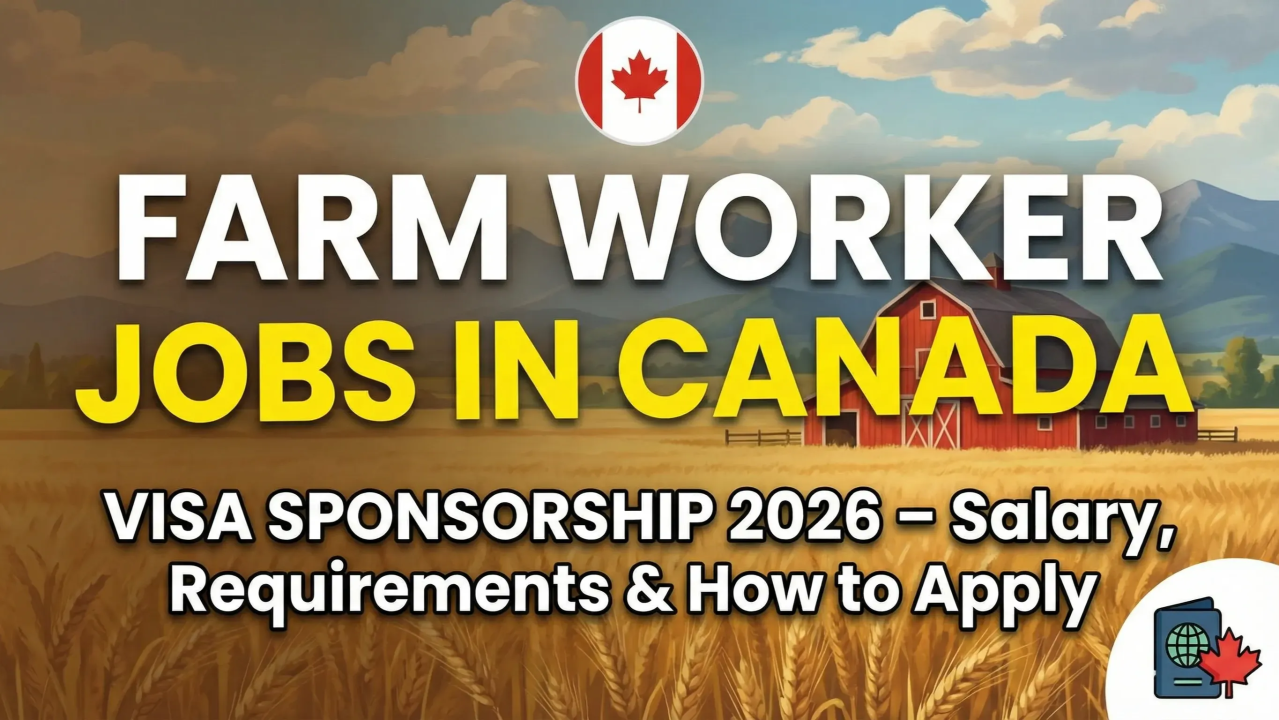 Canada Farm Worker Jobs With Visa Sponsorship in 2026 – Apply for Seasonal and Permanent Agricultural Jobs